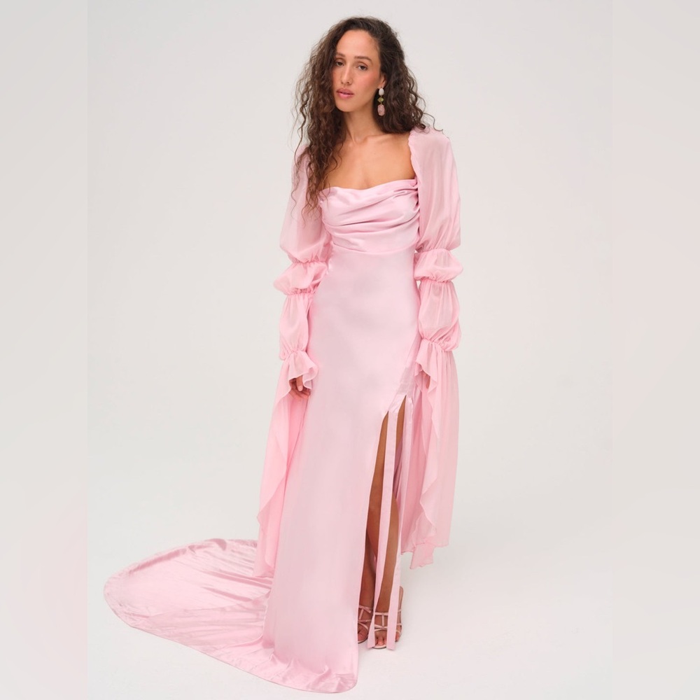 For Love And Lemons Pink Willow Gown Size Small NWT